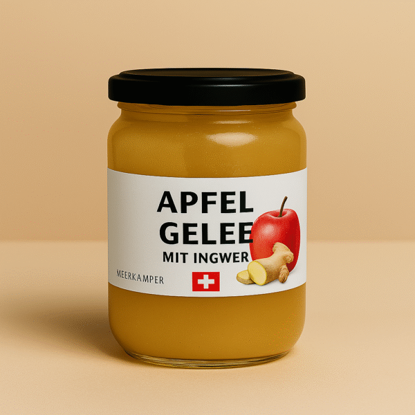 Apfel gelee mit ingwer