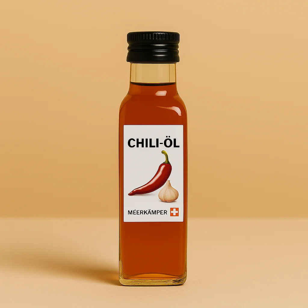 Glas Meerkämper Chili-Öl, handgemacht