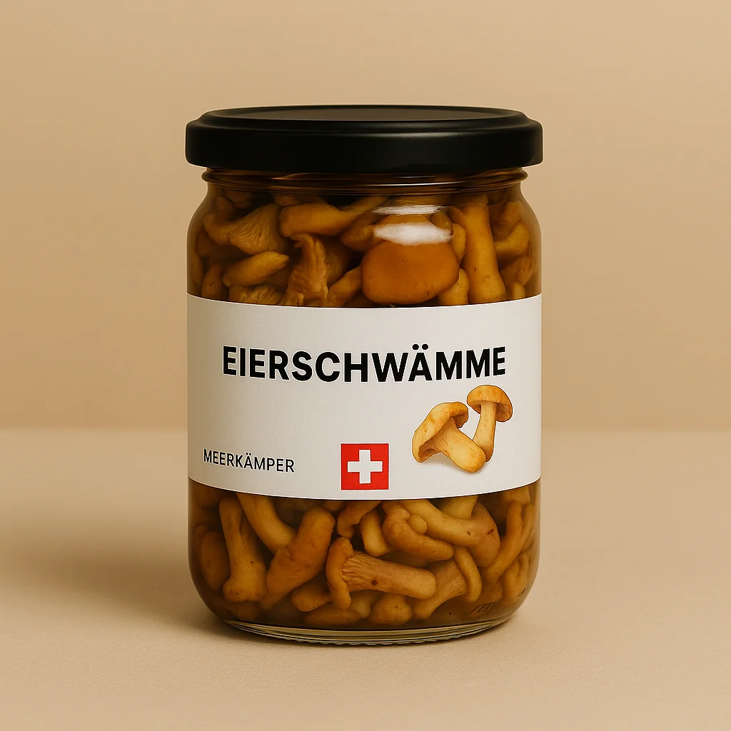 Frische Eierschwämme für Meerkämper Delikatessen