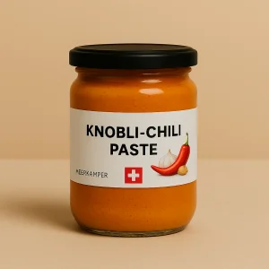 Glas Meerkämper Knobli-Chili-Paste, handgemacht