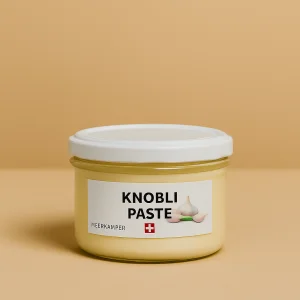 Glas Meerkämper Knobli-Paste, klein, handgemacht