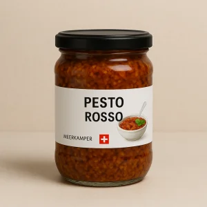 Glas Meerkämper Pesto Rosso, handgemacht