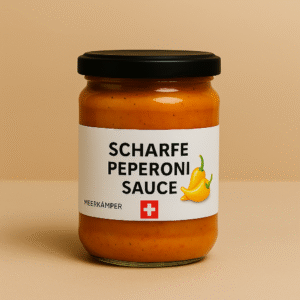 Scharfe peperoni sauce